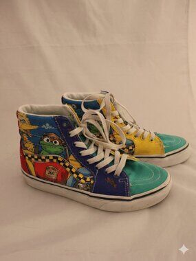 Vans X Sesame Street Sk8-Hi Limited Edition Shoes Women's Size 6 Men’s Size 4.5